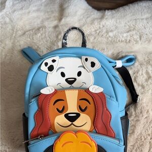 Loungefly Blue and Brown Dog Backpack